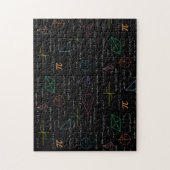 Puzzle Équations mathématiques colorées Formules mathémat (Vertical)