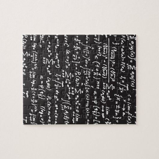 Puzzle Équations mathématiques du tableau noir (Horizontal)