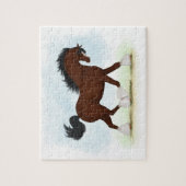 Puzzle Équestre de la race Brouillon du Cheval de Baie Cl (Vertical)