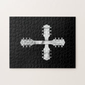 Puzzle équipe chrétienne de culte guitare cross (Horizontal)