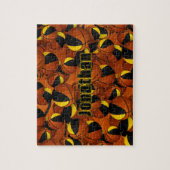 Puzzle équipe de basket-ball des garçons d'or noir couleu (Vertical)