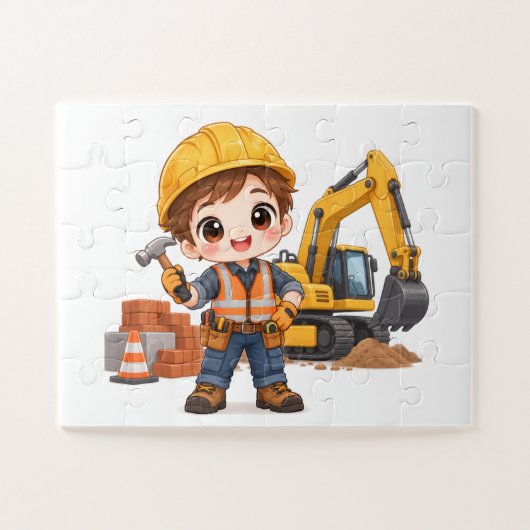 Puzzle Équipe de construction junior (Horizontal)