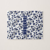 Puzzle équipe de football bleu blanc couleurs filles garç (Horizontal)