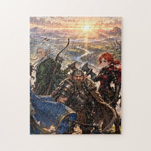 Puzzle Équipe de héros d'anime (Vertical)