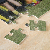 Puzzle Équipe de rugby debout en cercle (Côté)