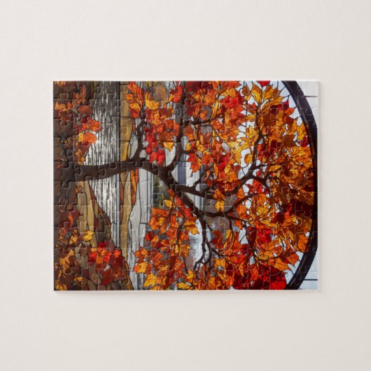 Puzzle Érable en verre tendu (Horizontal)