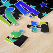 Puzzle "ERICA" Prénom, Amusant "HEUREUX ANNIVERSAIRE" (Côté)