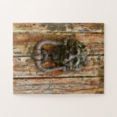 Puzzle Erice Lion Knocker | Sicily's Medieval Grit (Horizontal)