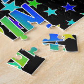 Puzzle "ERIN" Prénom, Amusant "HEUREUX ANNIVERSAIRE" (Côté)