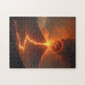 Puzzle Éruption volcanique avec lave (Horizontal)
