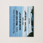 Puzzle Ésaïe 6:8 Alors j'entendis la voix du Seigneur (Vertical)