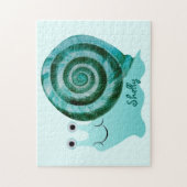 Puzzle Escargot bleu (Vertical)