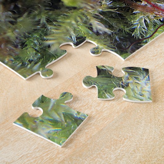 Puzzle Escargot dans la mousse (Côté)