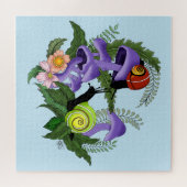 Puzzle Escargots cubains champignons violets (Horizontal)