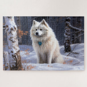 Puzzle Eskimo Américain Noël sous la neige