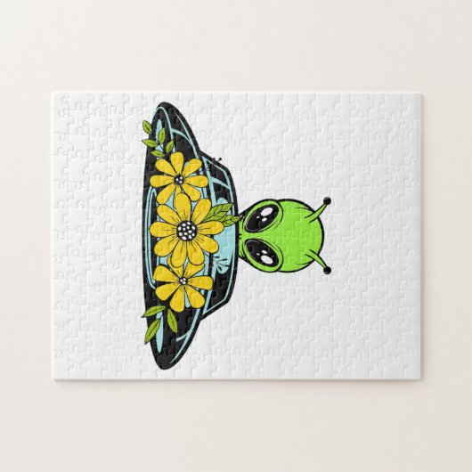 Puzzle Espace Alien Floral (Horizontal)