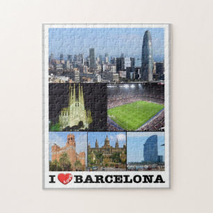 Puzzle Espagne - Barcelone - I Love -