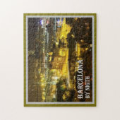 Puzzle Espagne - Barcelone par nuit - (Vertical)