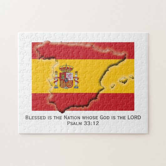 Puzzle ESPAGNE | Espagne | Blessed Nation | DRAPEAU ESPAG (Horizontal)