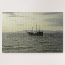 Puzzle espagnol de bateau de pirate de galion