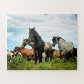 Puzzle espagnol de mustangs (Horizontal)