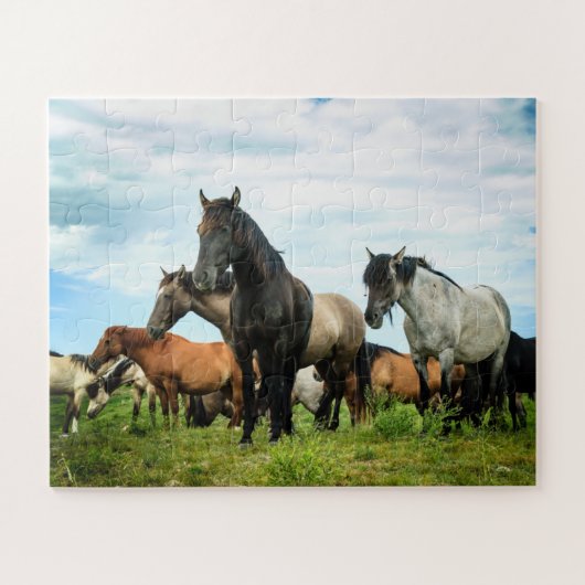 Puzzle espagnol de mustangs (Horizontal)