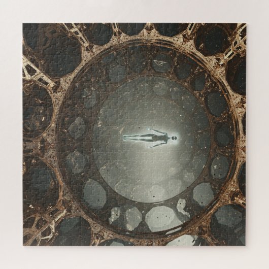 Puzzle Esprit à l'intérieur de l'architecture spatiale du (Horizontal)