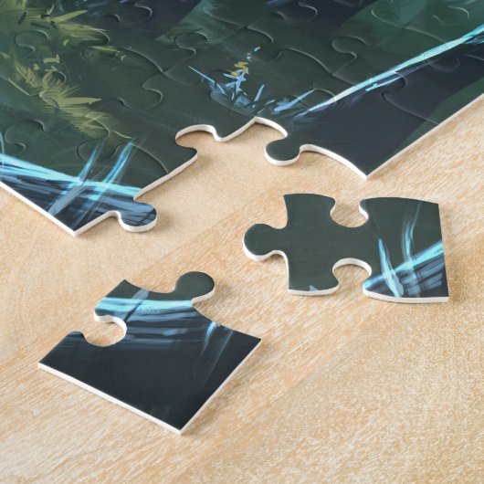 Puzzle esprit d'arbre dans la forêt (Côté)