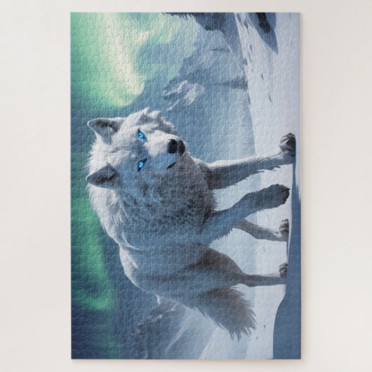 Puzzle Esprit de loup blanc (Vertical)
