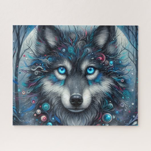 Puzzle Esprit de loup de galaxie (Horizontal)