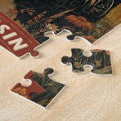 Puzzle Esprit patriotique vintage du Wisconsin (Côté)
