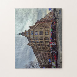 Puzzle “Esquina viva – Frankfurt cotidiana” Legpuzzel