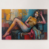 Puzzle « Est-ce que celle-ci fonctionne » – Portrait de J (Horizontal)