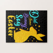 Puzzle Est-Ce Qu'Un Lapin A Dit Pâques (Horizontal)