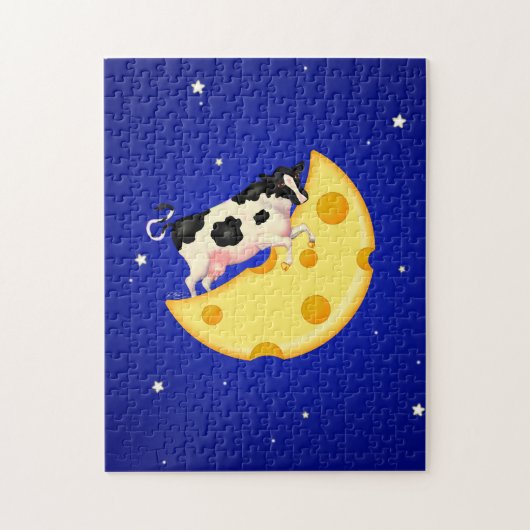 Puzzle Et la vache s'est cognée sur la lune au fromage (Vertical)