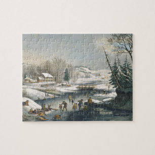 Puzzle et le matin d'hiver