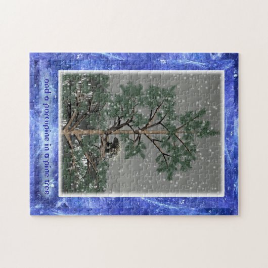 Puzzle Et Une Porcupine Dans Un Pin Tree (Horizontal)