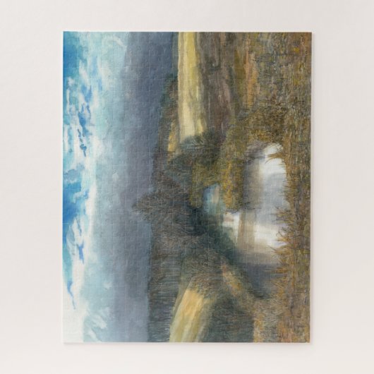 Puzzle étang d'automne (Vertical)