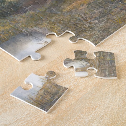Puzzle étang d'automne (Côté)