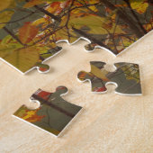 Puzzle Étang d'automne avec cygne (Côté)
