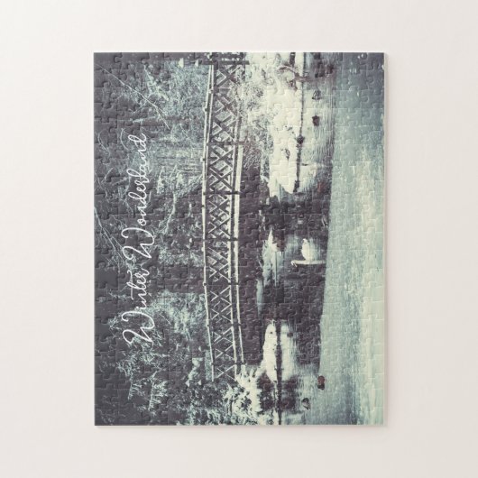 Puzzle étang d'hiver (Vertical)