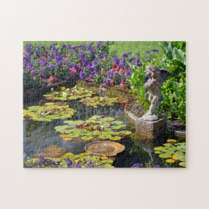 Puzzle étang du jardin de printemps