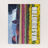 Puzzle État de Washington | Champ de tulipes (Vertical)