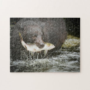 Puzzle États-Unis, Alaska, Anan Creek. Gros plan sur un o