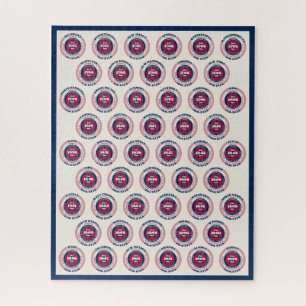 Puzzle États-Unis d'Amérique 50 États patriotiques