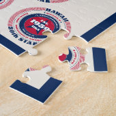 Puzzle États-Unis d'Amérique 50 États patriotiques (Côté)