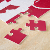 Puzzle États-Unis - États-Unis Carte et drapeau d'aigle - (Côté)