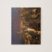 Puzzle États-Unis, Illinois, Chicago: Vue en soirée de la (Vertical)