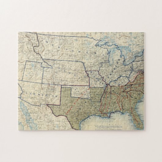 Puzzle États-Unis Juin 1864 (Horizontal)