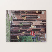 Puzzle États-Unis, Massachusetts, Boston, Maisons le long (Horizontal)